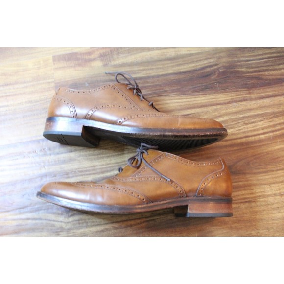 Men\'s Cole Haan Grandos Tan Oxford Wingtip Shoes Size 10.5 main image 4